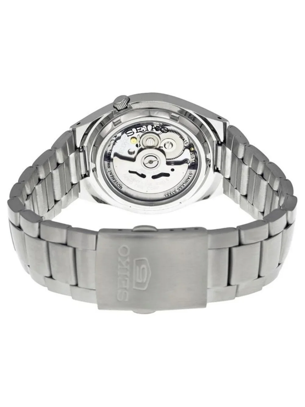 NWT Seiko 5 Automatic Silver Dial Stainless Steel Men's Watch